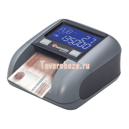 Cassida Quattro S детектор банкнот с аккумулятором для проверки рублей
